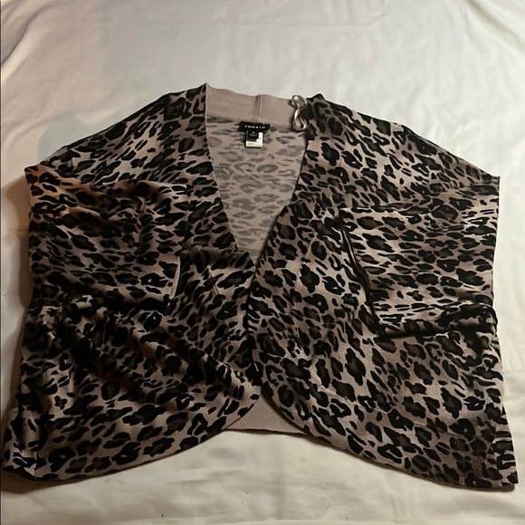 torrid Sweaters - Torrid 4 Leopard Print Short Cardigan